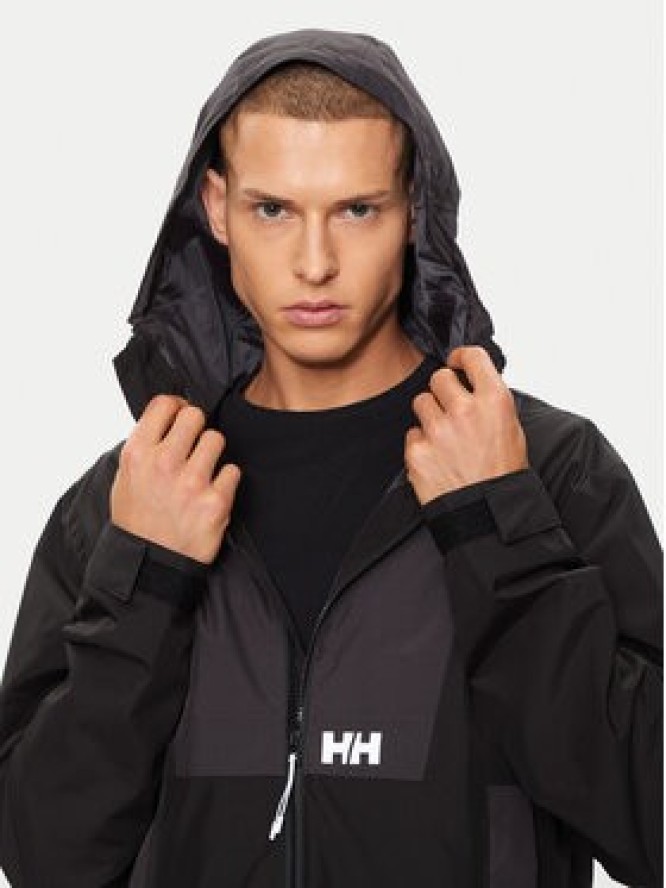 Helly Hansen Kurtka przeciwdeszczowa Rig Rain Jacket 54096 Czarny Regular Fit