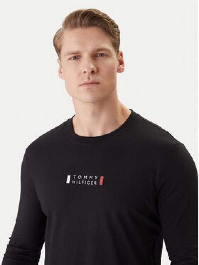 Tommy Hilfiger Longsleeve Brand Love Ls Tee MW0MW41454 Czarny Slim Fit