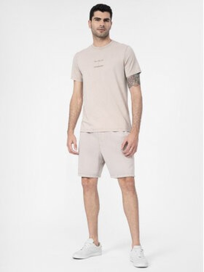 4F Szorty sportowe 4FSS23TSHOM052 Beżowy Regular Fit