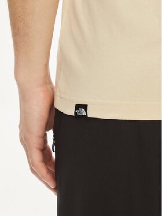 The North Face T-Shirt Simple Dome NF0A87NG Beżowy Regular Fit