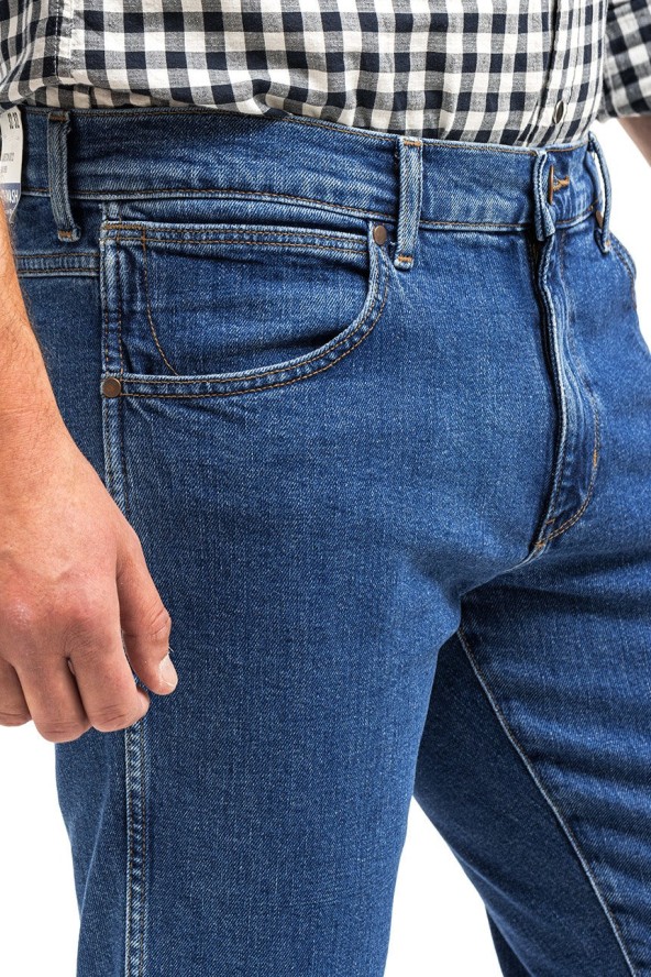 WRANGLER LARSTON MĘSKIE SPODNIE JEANSOWE COOL BLUE W18SKT32Q 112145868
