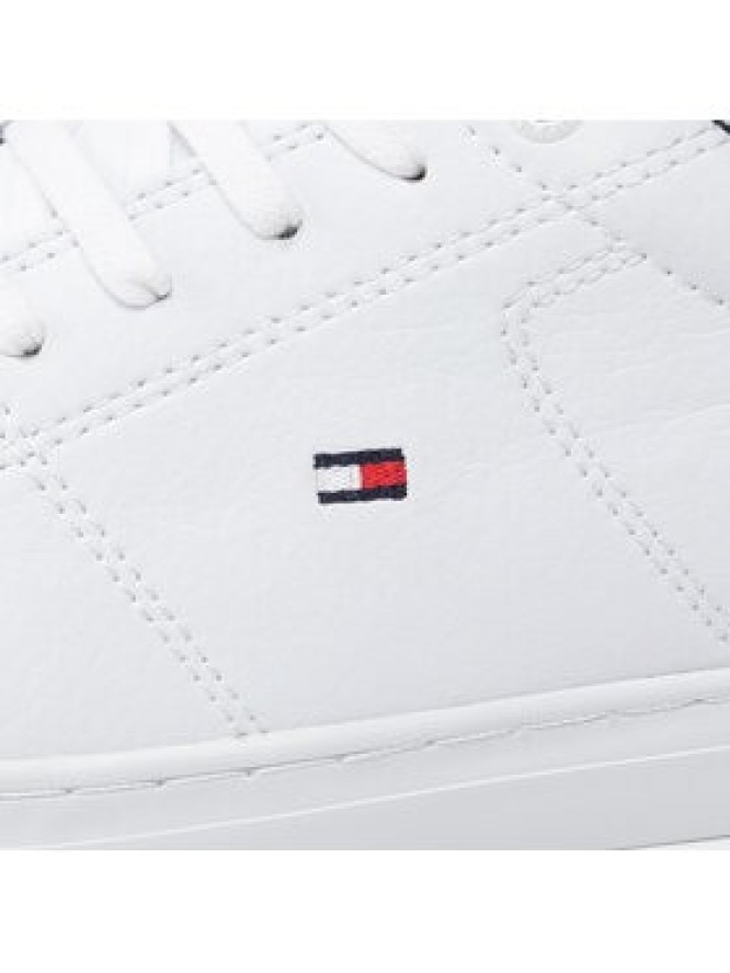 Tommy Hilfiger Sneakersy Essential Leather Detail Vulc FM0FM04047 Biały