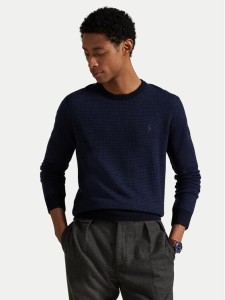 Polo Ralph Lauren Sweter 710949280002 Granatowy Regular Fit