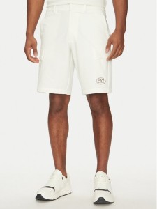 EA7 Emporio Armani Szorty sportowe 7M000196 AF13554 U0005 Biały Regular Fit