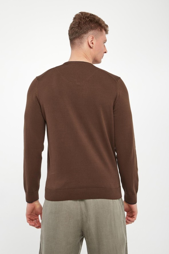 Sweter męski z logo AERONAUTICA MILITARE