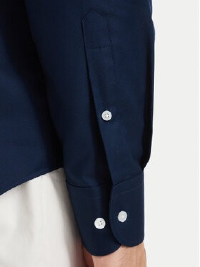 Tommy Hilfiger Koszula Dobby MW0MW43747 Granatowy Regular Fit