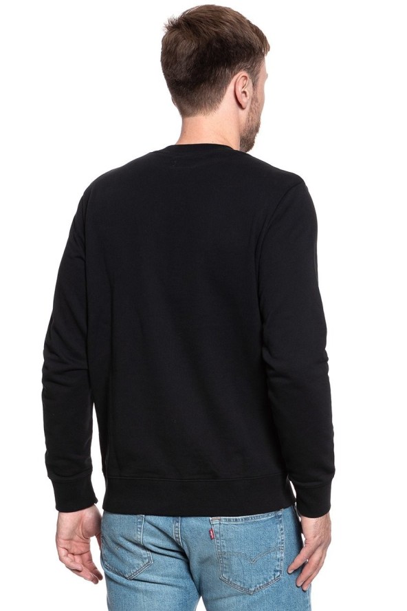 MĘSKA BLUZA WRANGLER LOGO SWEAT BLACK W6B6HY100 112130691