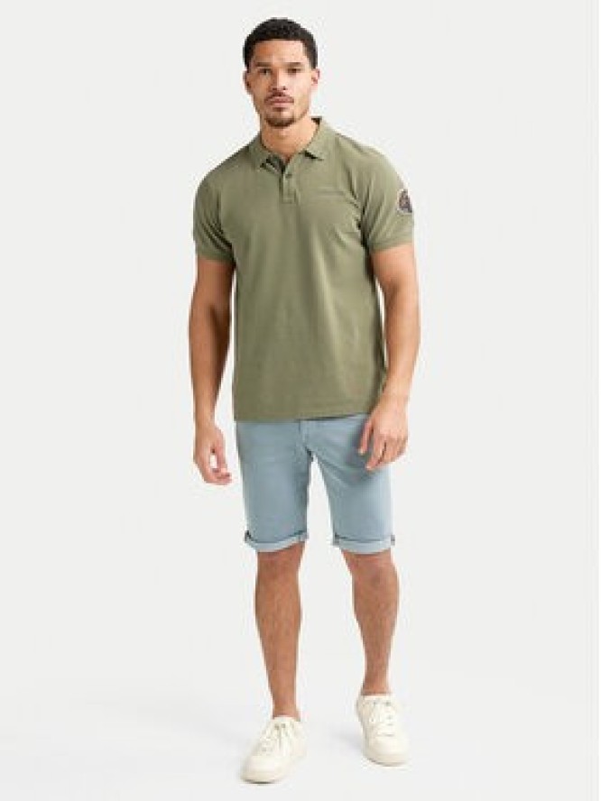 Petrol Industries Szorty jeansowe M-ROS-SHO005 Błękitny Slim Fit