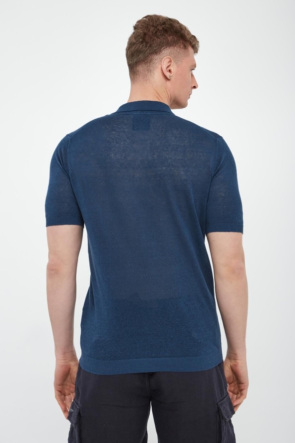 Polo męskie lniane AERONAUTICA MILITARE