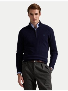 Polo Ralph Lauren Sweter 710876756001 Granatowy Regular Fit
