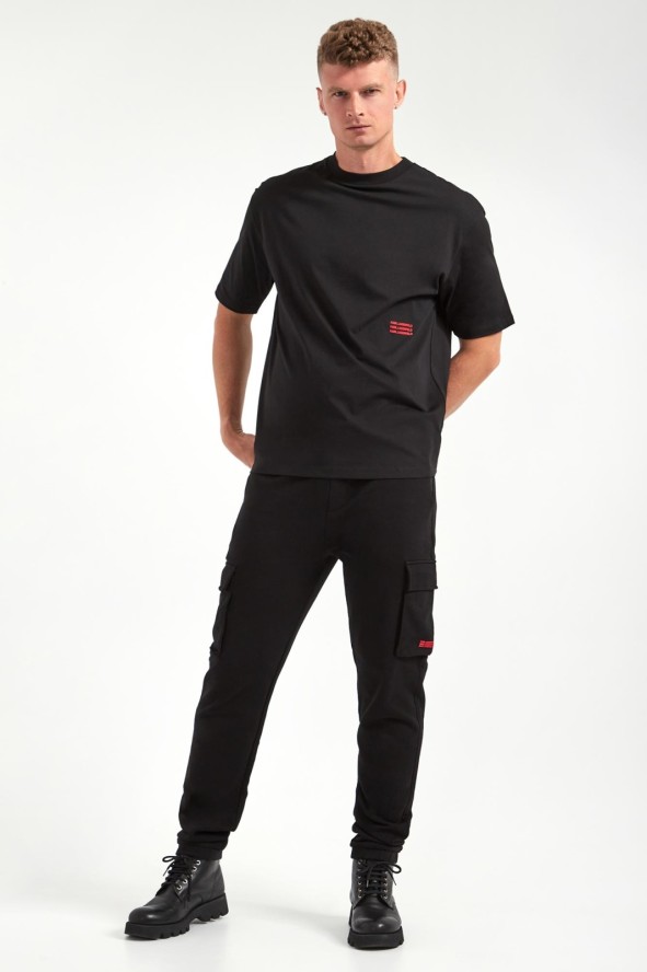 T-shirt męski z logo KARL LAGERFELD