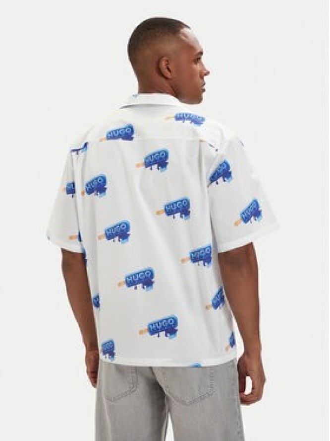 HUGO Koszula Eligino 50561691 Biały Relaxed Fit