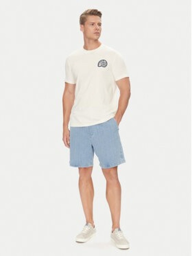 Mustang Szorty jeansowe Prague 1016652 Niebieski Loose Fit