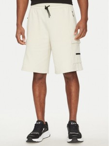 EA7 Emporio Armani Szorty sportowe 7M000326 AF12660 U1112 Écru Regular Fit
