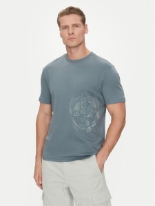 Napapijri T-Shirt S-Vanni NP0A4IEA Niebieski Regular Fit