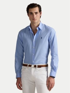Polo Ralph Lauren Koszula 710929348009 Błękitny Slim Fit