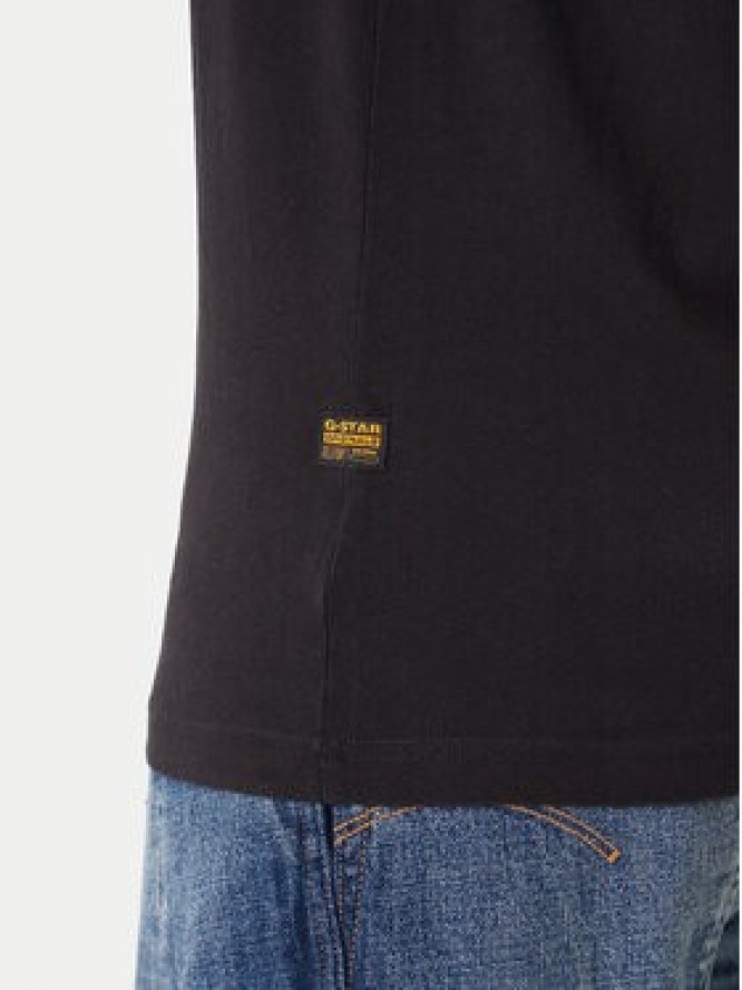 G-Star Raw T-Shirt Spray Logo D26833-D101 Czarny Regular Fit