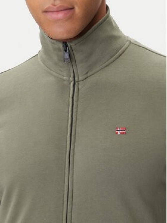Napapijri Bluza Balis NP0A4GBA Zielony Regular Fit