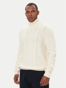 Tommy Hilfiger Golf MW0MW40914 Écru Regular Fit