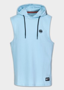 Męski Tank top z kapturem PITBULL Bawełniany bez rękawów Spandex Hilltop