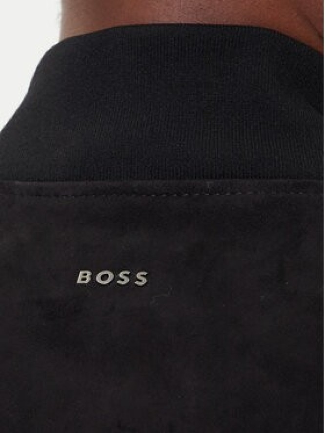 BOSS Kurtka skórzana Johice 50543505 Czarny Regular Fit