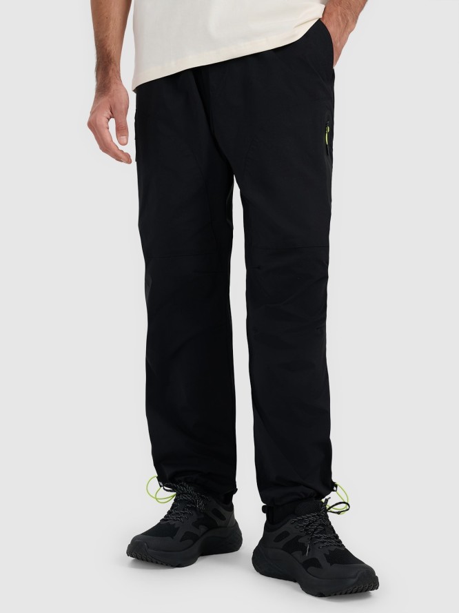 4F Spodnie casual męskie - czarne XL