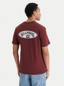 Billabong T-Shirt Orbit Arch EBYZT00522 Bordowy Regular Fit