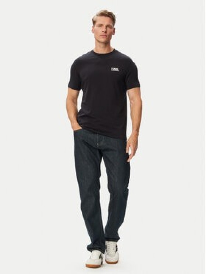 KARL LAGERFELD T-Shirt 755781 563235 Granatowy Regular Fit