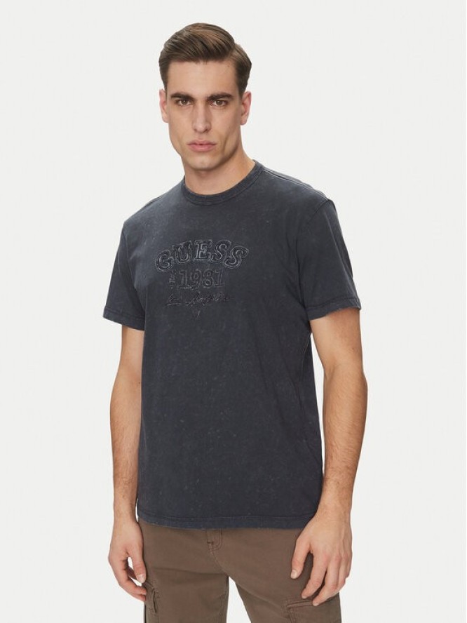 Guess T-Shirt M5GI14 K8FQ4 Granatowy Regular Fit