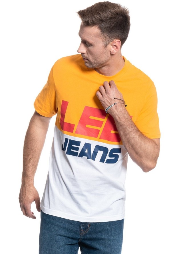 LEE T SHIRT COLOUR BLOCK TEE RADIANT YELLOW L60PFELG 112113471