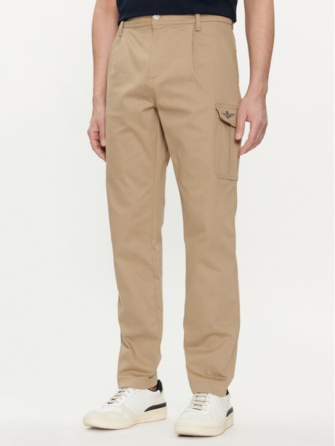 Aeronautica Militare Spodnie materiałowe 241PA1579CT3247 Beżowy Slim Fit
