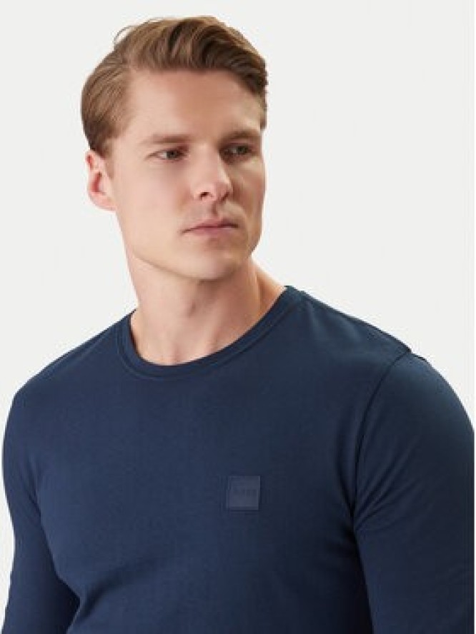 BOSS Longsleeve Tacks 50512111 Granatowy Regular Fit