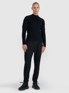 4F Spodnie do biegania w terenie męskie - czarne XL