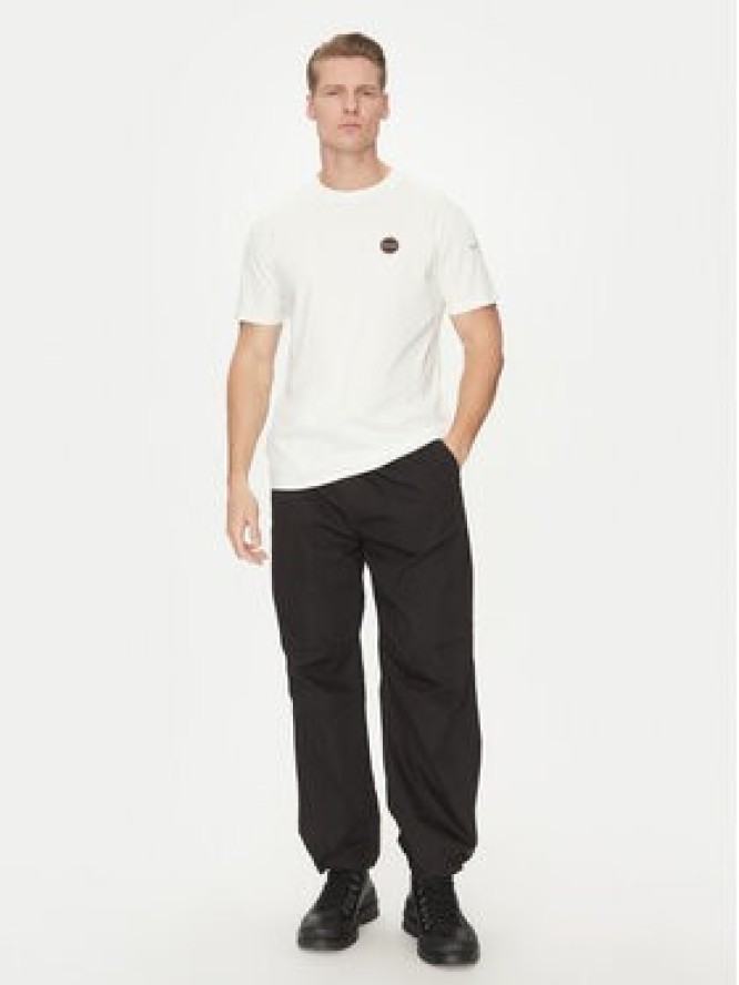 Napapijri T-Shirt S-Badge NP0A4I3N Biały Regular Fit