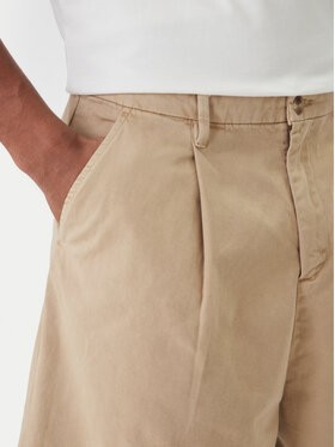 Guess Jeans Szorty materiałowe M6GD40 WGCV1 Beżowy Regular Fit