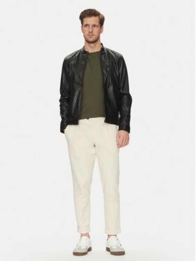 Blend Kurtka z imitacji skóry 20717907 Czarny Regular Fit