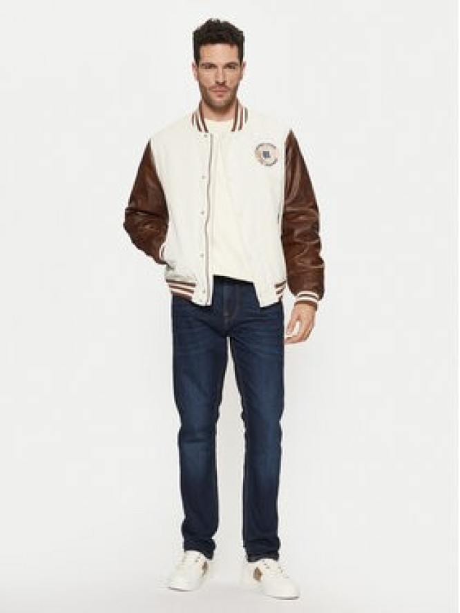 Guess Kurtka bomber M5RL19 WGU82 Biały Regular Fit
