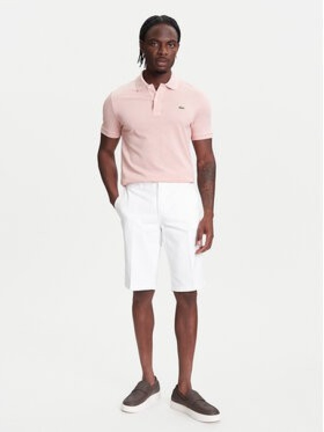 Robe di Kappa Szorty materiałowe Oris 600BTI0 Écru Slim Fit