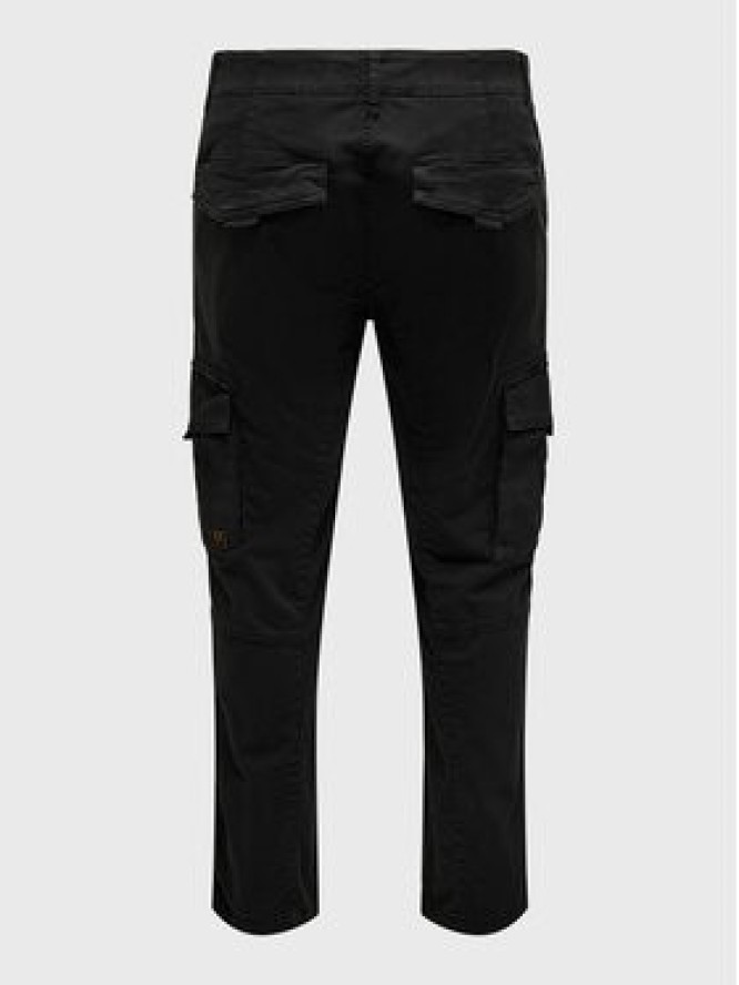 Only & Sons Spodnie materiałowe 22025431 Czarny Tapered Fit