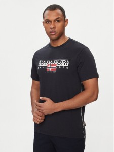 Napapijri T-Shirt S-Aylmer NP0A4HTO Czarny Regular Fit