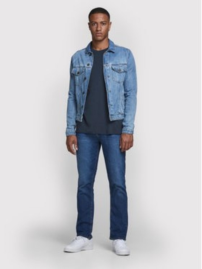 Jack & Jones T-Shirt Orrganic Basic 12156101 Granatowy Slim Fit