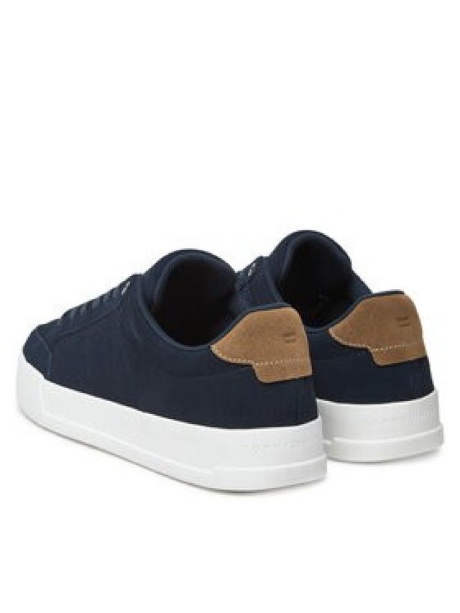 Tommy Hilfiger Sneakersy Th Court Summer Suede FM0FM05517 Granatowy