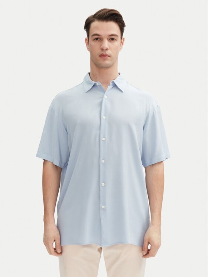 Jack & Jones Koszula Joshua 12271078 Błękitny Relaxed Fit