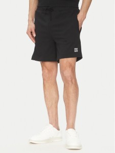 HUGO Szorty sportowe 50540139 Czarny Regular Fit