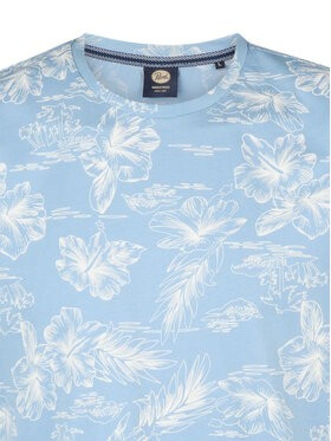 Petrol Industries T-Shirt M-1050-TSR623 Błękitny Regular Fit