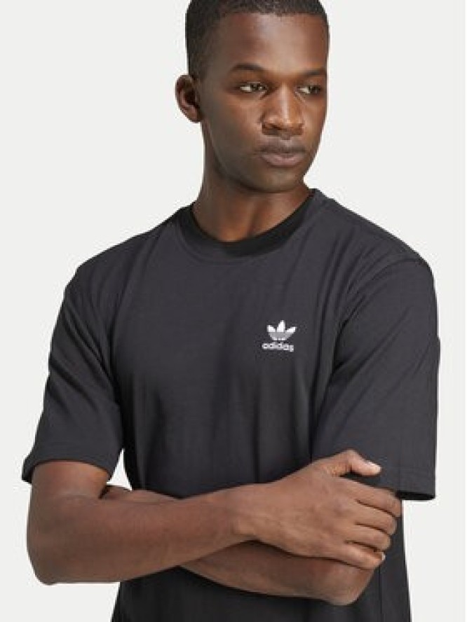 adidas T-Shirt Trefoil Essentials JI8545 Czarny Regular Fit
