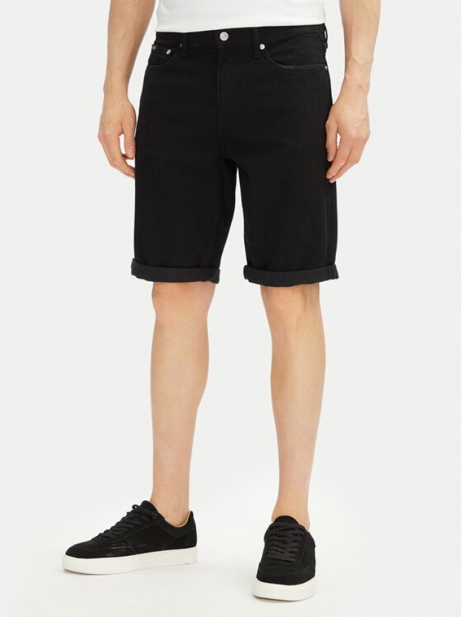 Calvin Klein Jeans Szorty jeansowe J30J327514 Czarny Slim Fit