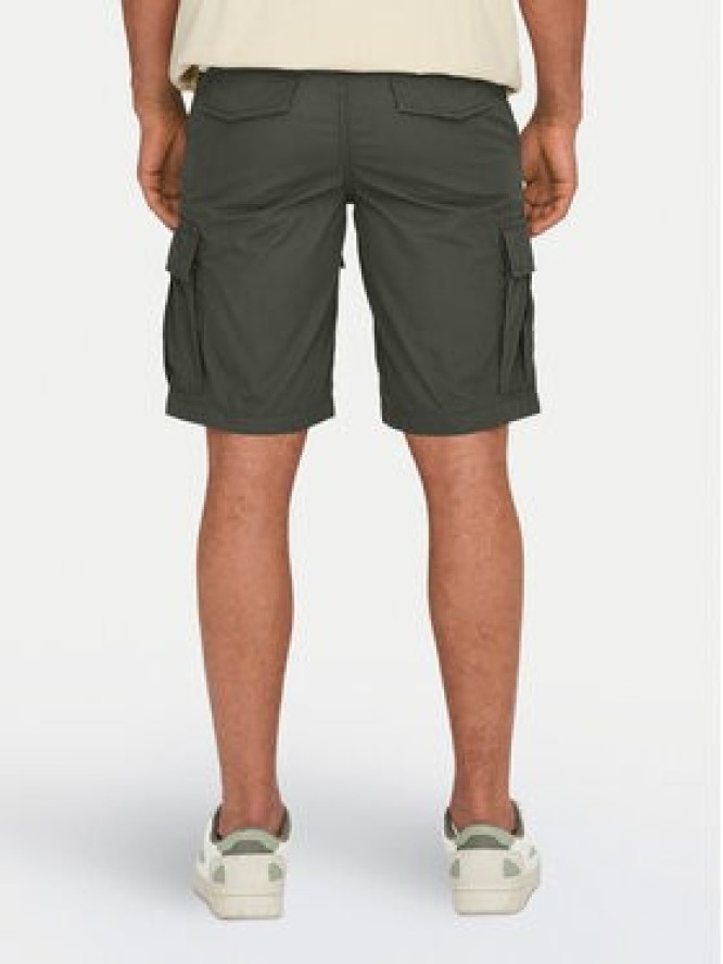 Only & Sons Szorty materiałowe Loc Cargo 22029214 Zielony Regular Fit
