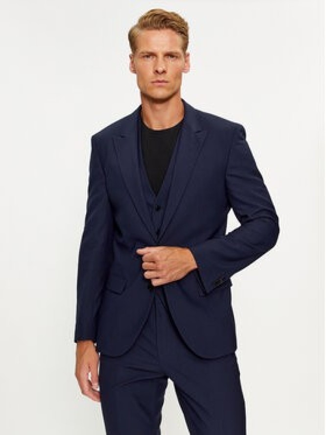 Hugo Garnitur Henry/Getlin233V1X 50495023 Granatowy Slim Fit