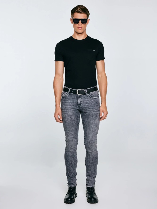Jeansy męskie skinny szare Deric 993